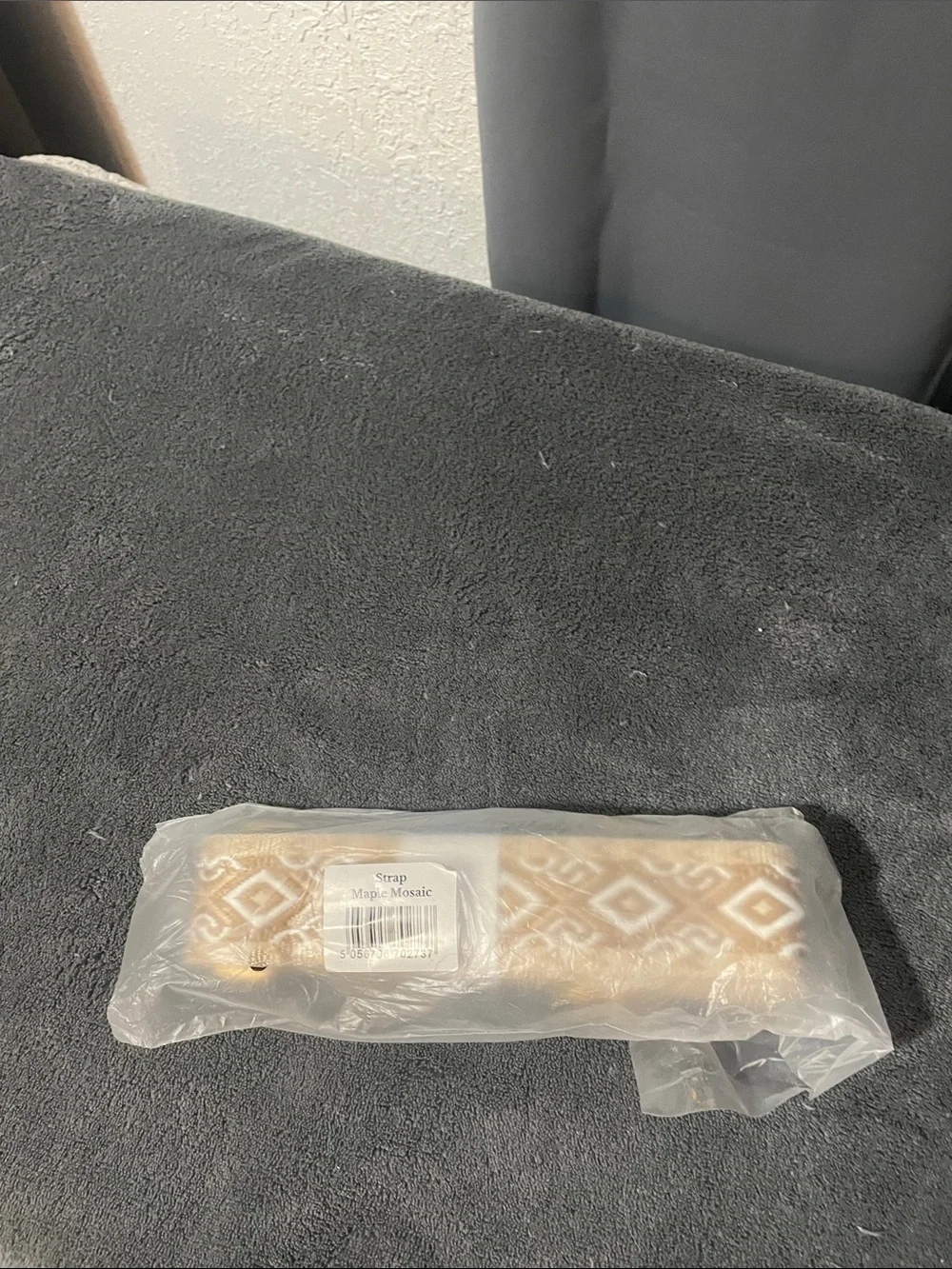 Neutral Beige and White Woven Adjustable Strap with Gold Hardware. NWT